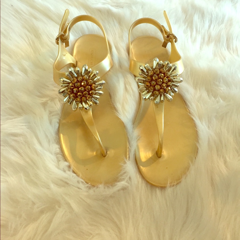Coach sunflower sandals